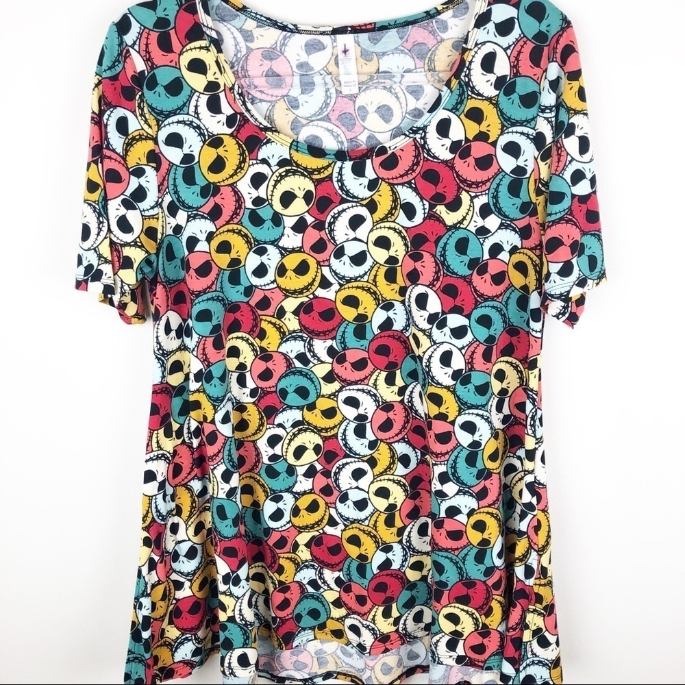 LulaRoe Jack Skellington tunic top size: S